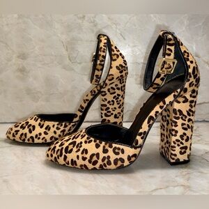 Marciano Leopard Print Heels